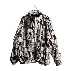 Great Outdoorsman Men Nature Print Full Zip Hooded Jacket